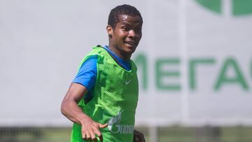 Wilmar Barrios durante un entrenamiento con Zenit.