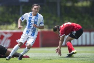 Action photo during the match Pachuca vs Tijuana Womens, Corresponding Final of Tournament 2016-2017 of the League BBVA Bancomer MX. 

Foto de accion durante el partido Pachuca vs Tijuana Femenil, Correspondiente a la Final  del Torneo 2016-2017 de la Liga BBVA Bancomer MX, en la foto:   Gol Berenice Munoz Pachuca Femenil

22/04/2017/MEXSPORT/Javier Ramirez