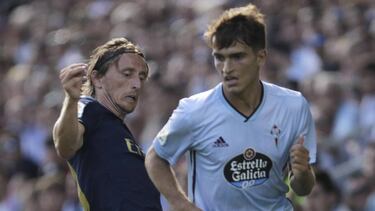 17/08/19 PARTIDO PRIMERA DIVISION CELTA DE VIGO - REAL MADRID ENTRADA DE MODRIC A DENIS SUAREZ EXPULSION TARJETA ROJA POLEMICA VAR