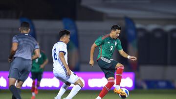 (L-R), Emerson Mauricio of El Salvador and Ricardo Monreal of Mexico during the game El Salvador vs Mexico (Mexican National Team), corresponding to Group A of Mens Soccer at the Central American and Caribbean Games San Salvador 2023, at Las Delicias National Stadium, on July 02, 2023.
<br><br>
(I-D), Emerson Mauricio de El Salvador y Ricardo Monreal de Mexico durante el partido El Salvador vs Mexico (Seleccion Nacional Mexicana), correspondiente al Grupo A del Futbol Masculino en los Juegos Centroamericanos y del Caribe San Salvador 2023, en el Estadio Nacional Las Delicias, el 02 de Julio de 2023.