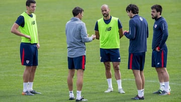 Ziganda, con Vesga, Rico, San Jose y Beñat