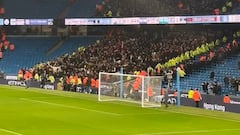 Manchester United fans taunt Manchester City with savage chant