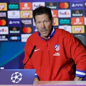 Diego Pablo Simeone atiende a la rueda de prensa antes de enfrentarse el Bodo Glimt en Champions League