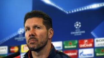El entrenador argentino del Atlético de Madrid Diego Simeone.