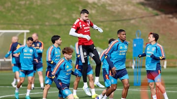 Joann García, en un entrenamiento de la Selección.