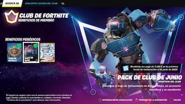 Club de Fortnite junio 2022: nuevo skin Comandante de Ataque Meca ya disponible