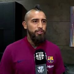 Las primeras palabras de Vidal con la camiseta del Barcelona