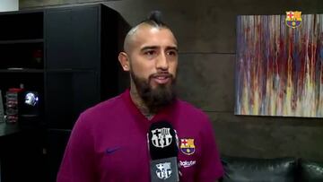 Las primeras palabras de Vidal con la camiseta del Barcelona