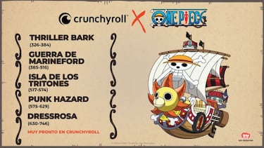 One Piece estrenará en España más episodios con subtítulos en Crunchyroll