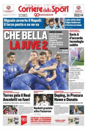 Portadas de la prensa deportiva