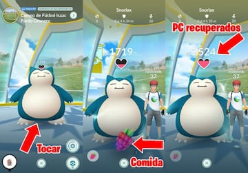 Podemos alimentar a los Pok&eacute;mon que defiendan un Gimnasio d&aacute;ndoles comida; as&iacute; recuperar&aacute;n PC y podr&aacute;n aguantar m&aacute;s tiempo defendiendo