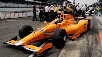 Alonso en la Indy 500.