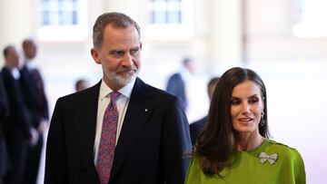 King Felipe VI and Queen Letizia of Spain arrive to Britain's King Charles' reception at Buckingham Palace in London, Britain May 5, 2023 REUTERS/Henry Nicholls