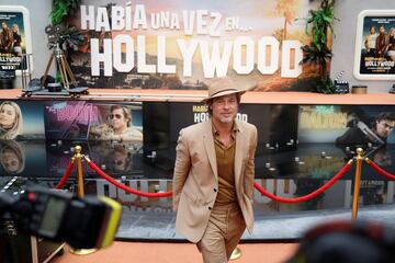 Brad Pitt durante la promoción de la cinta 'Había una vez en Hollywood' 