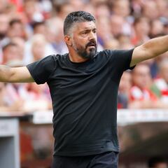 Gattuso solo responde una pregunta y evita el mercado