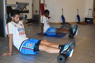Entrenamiento de algunos jugadores convocados a la Selección Colombia para los partidos ante Venezuela en San Cristóbal y Brasil en Barranquilla por las fechas 15 y 16 de las Eliminatorias rumbo al Mundial de Rusia 2018. En los próximos días estarán llegando los demás futbolistas para integrarse a los trabajos.