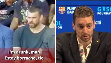 La genial reacción de Pau al "estoy borracho" de Marc Gasol