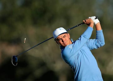 Rickie Fowler of the United States plays his tee shot at the par 4, 12th hole during the second round of the 2016 Honda Classic.