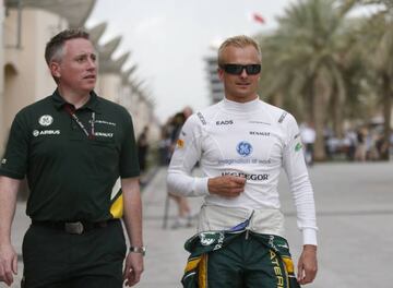 Heikki Kovalainen en 2013, en su &eacute;poca en Caterham.