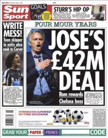 Portadas de la prensa deportiva