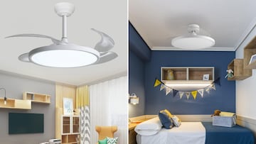 Lámpara ventilador de techo