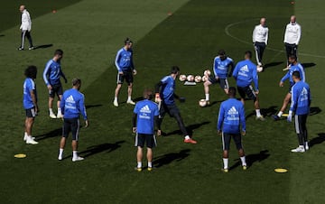 El Madrid prepara el partido contra el Rayo