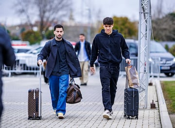 ?lex Baena y Pau Curbas a la llegada a Las Rozas. 
 