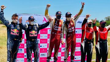 Podio del Rally de Andalucía 2021.