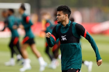 Entrenamiento de Liverpool previo a la final de la Champions League ante Real Madrid.