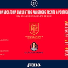 Pons convoca a 14 jugadoras para medirse a Portugal