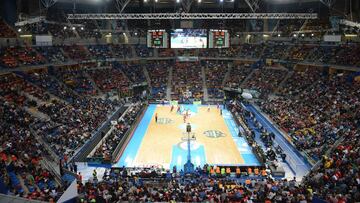 Vista panorámica del Pabellón Fernando Buesa Arena.