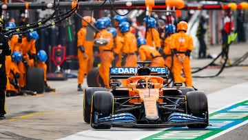 Carlos Sainz (McLaren MCL35). &Iacute;mola, Italia. F1 2020. 