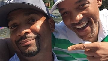 Will Smith y Alfonso Ribeiro se re&uacute;nen para jugar al golf.