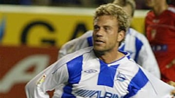 <b>GOLEADOR</B>. El ariete catalán ya lleva seis goles: dos en Liga, tres en Copa y uno en UEFA.