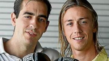 <b>REPORTAJE EN AS. </b>Jorge Muñoz y Guti posaron para este periódico el 25 de agosto de 2006.