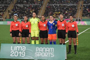 Final del fútbol femenino en los Juegos Panamericanos de Lima.