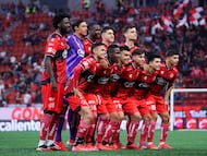 Tijuana team group during the 1st round match between Tijuana vs Queretaro as part of the Liga BBVA MX, Torneo Apertura 2025 at Caliente Stadium, on July 11, 2025 in Tijuana, Baja California, Mexico