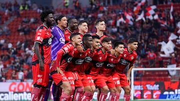 Tijuana team group during the 1st round match between Tijuana vs Queretaro as part of the Liga BBVA MX, Torneo Apertura 2025 at Caliente Stadium, on July 11, 2025 in Tijuana, Baja California, Mexico