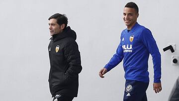 Marcelino, en Paterna junto a Rodrigo.