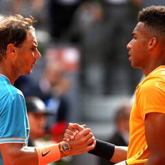 Resumen del Nadal - Auger-Aliassime (6-3 y 6-3): Nadal gana con oficio y le espera Tiafoe