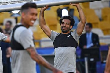 Liverpool get to grips with the Olimpiyskiy in Kiev - in pictures