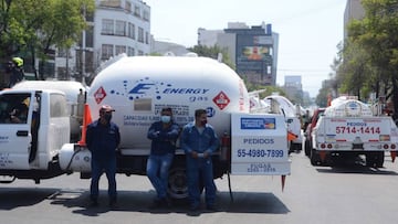 Gaseros y policías se enfrentan en marcha “pacífica”