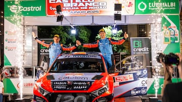 Dani Sordo con el Hyundai en el Rally de Castelo Branco