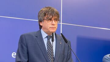 Catalan leader in exile Carles Puigdemont pictured during a press conference regarding the evaluation of the sentence of the Court of the European Union on the lifting of the euro-parliamentary immunity of Catalan leader Puigdemont and separatists Comin and Ponsati, Wednesday 05 July 2023, at the European parliament, in Brussels.
Editorial licence valid only for Spain and 3 MONTHS from the date of the image, then delete it from your archive. For non-editorial and non-licensed use, please contact EUROPA PRESS.
Europa Press
05/07/2023