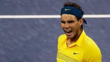 Nadal celebra un tanto