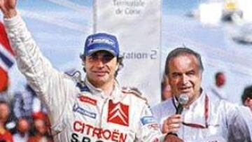 <b>UN PODIO QUE SABE A GLORIA.</B> El piloto madrileño consiguió ocho puntos que pueden ser vitales para sus aspiraciones.