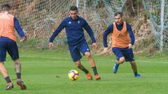 Entrenamiento del C&aacute;diz.