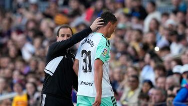 Herrando tras ser expulsado.