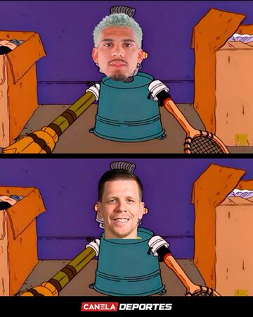 Szczesny no sale bien parado en los memes de las remontadas