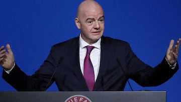 Infantino, presidente de la FIFA. 